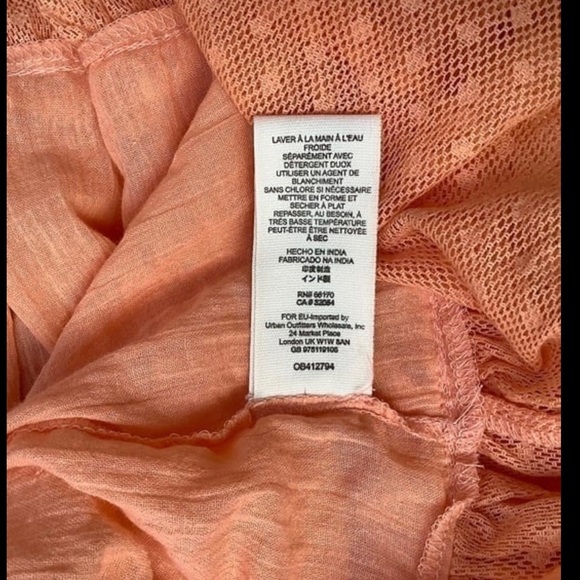 Free People small boho halter backless mini dress vibrant papaya color - Picture 8 of 11